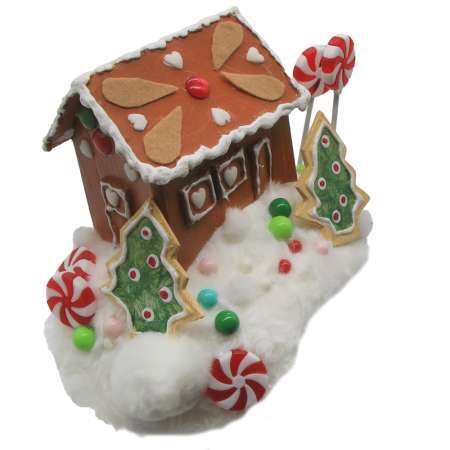 Lebkuchen Fascinator Weihnachten rot weiß